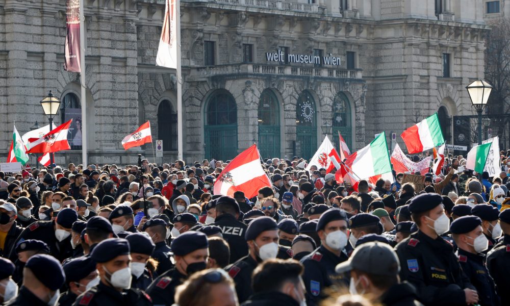 Tens of thousands march in Vienna against COVID measures before lockdown - EU Reporter